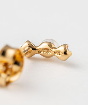 e.m.ピアス ジルコニア パール ピアス 両耳
