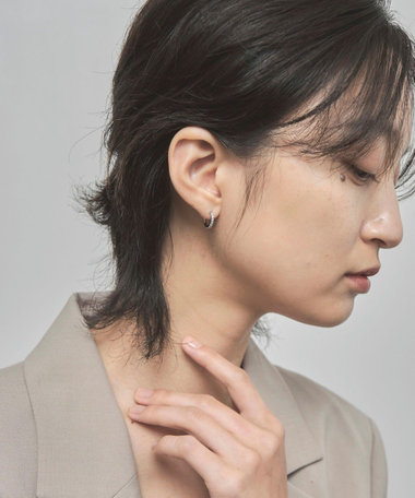 ジルコニア フープピアス