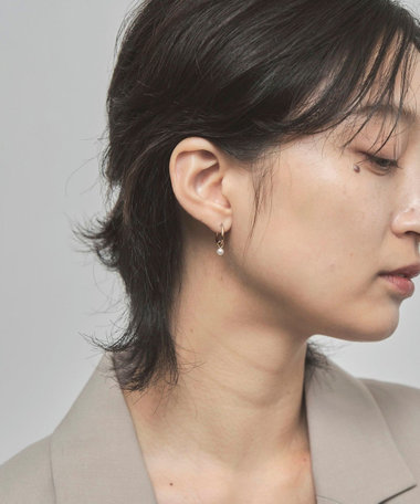 パール フープピアス