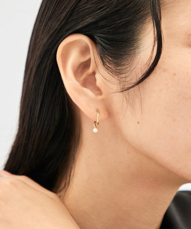 パール フープピアス