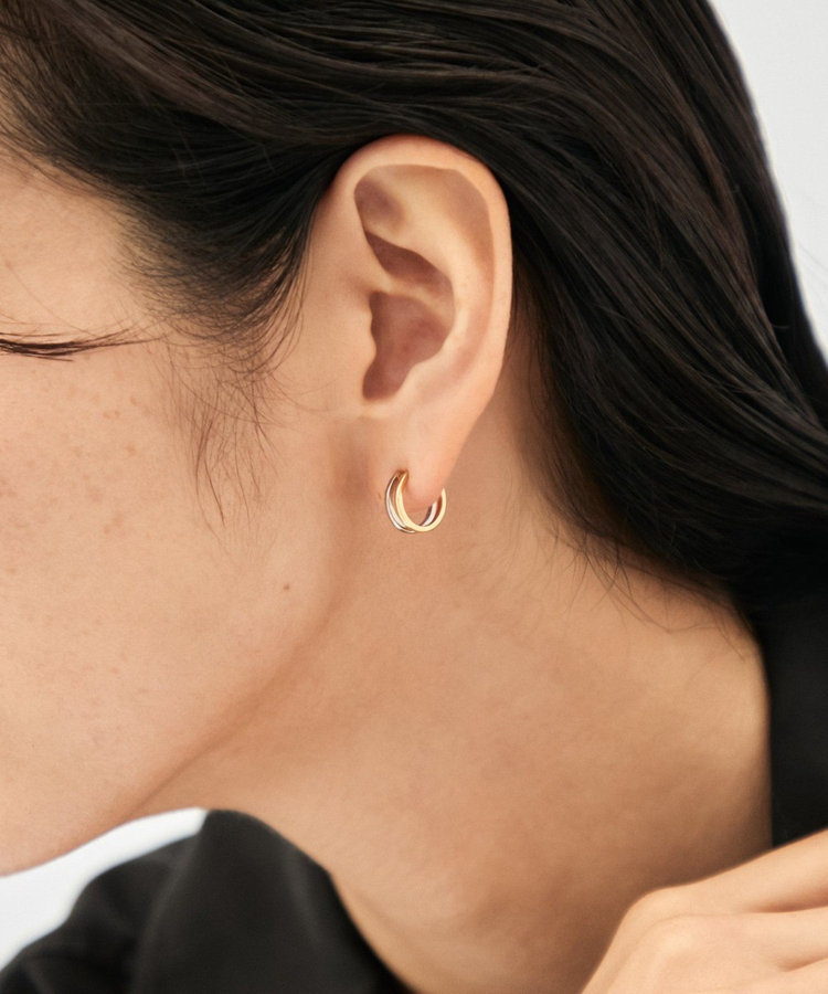 ダブルライン ピアス コンビカラー（075637） ｜ women（ウィメンズ