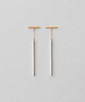 2025SSジュエッテjoueteサークルピアス ジオメトリックコンビカラー新品 サークルピアス ジオメトリック コンビカラー（075689