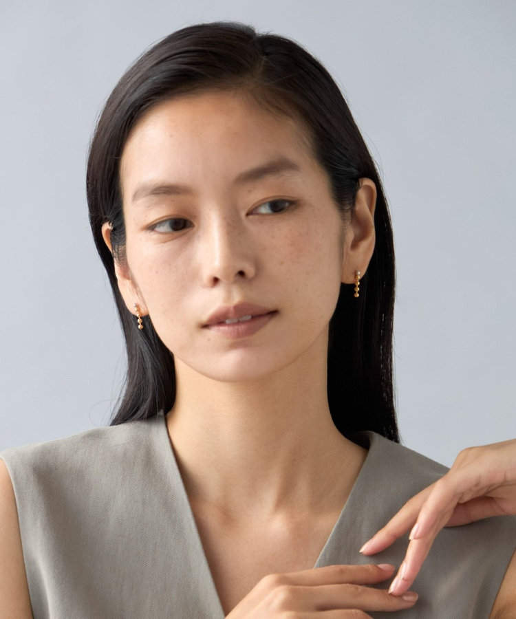 ピアス ボールチェーン コンビカラー（075869） ｜ women（ウィメンズ