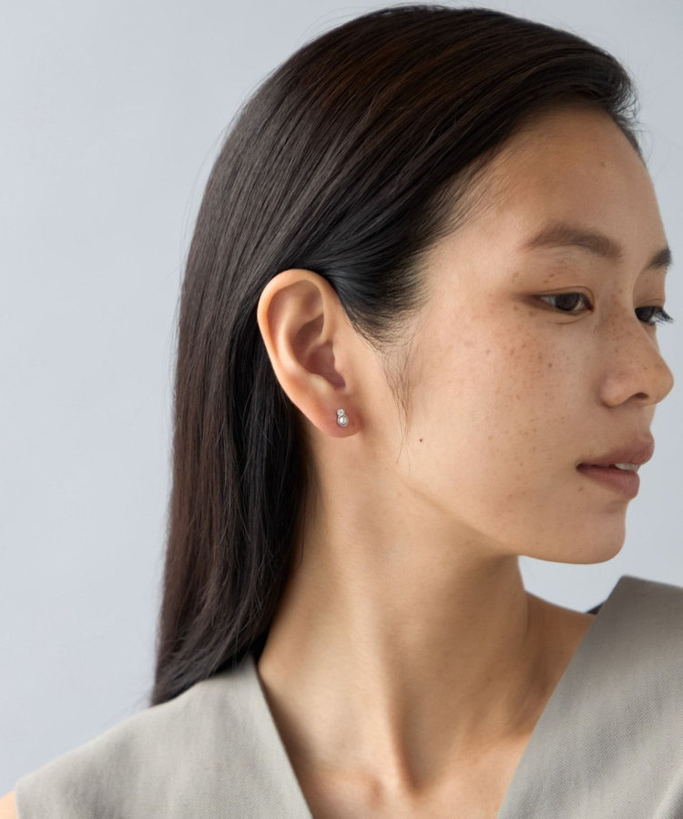 ピアス パール×ジルコニア(075873-075874) | women ピアス パール×ジルコニア(075873-075874) | women