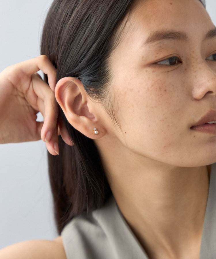 Jouete ジルコニア×パール ピアス Jouete｜ジルコニア*パール チュージング ピアス | Rakuten
