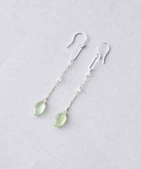 プレナイト　ピアス＆ブレスレット セット ピアス プレナイト×クォーツ（075899） ｜ women（ウィメンズ