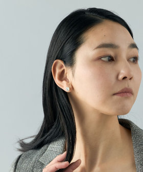 Ｓ　ジュエッテ　サークルピアス　淡水パール オーバルビジュー淡水パールピアス｜J'aDoRe JUN ONLINE OUTLET