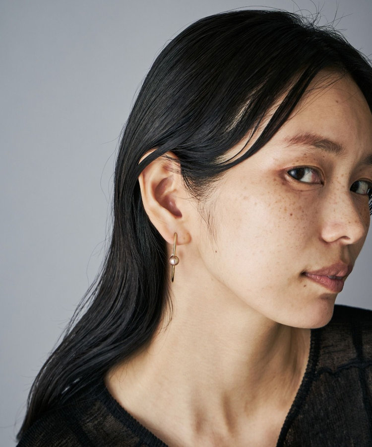 フープピアス カラーパール（075962-075963） ｜ women（ウィメンズ