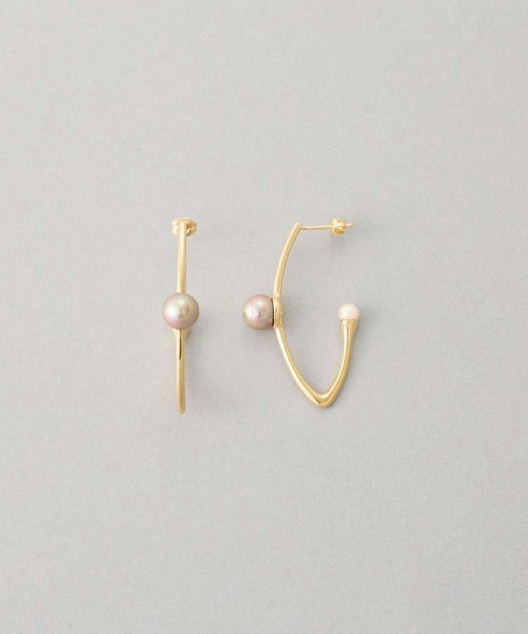 フープピアス カラーパール（075962-075963） ｜ women