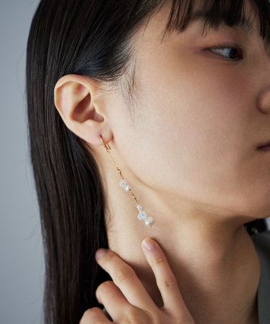 Jouete シルバーネックレス、ピアスセット WEB LIMITED] ダイヤモンド ネックレス/ピアス セット（069946