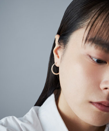 新品 未使用✨ Jouete ジュエッテ ブラック カルセドニー ロングピアス ジェンダレスリング ブラックカルセドニー（025028） ｜ women