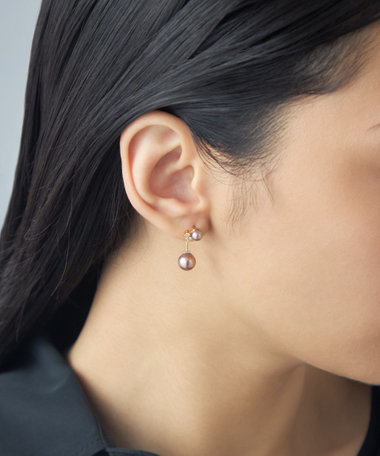 [アークピアス] パール×ジルコニア