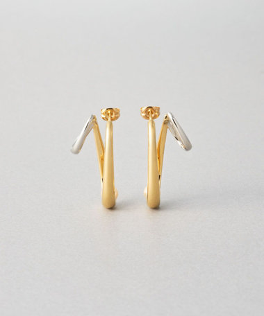 [ダブルピアス] パール コンビカラー