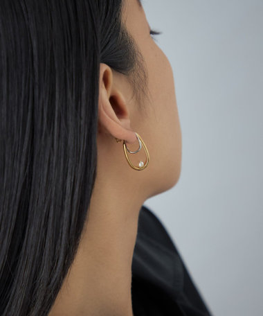 [ダブルピアス] パール コンビカラー