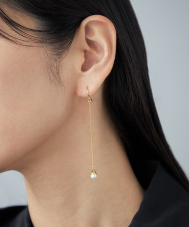 ピアス パール ロング