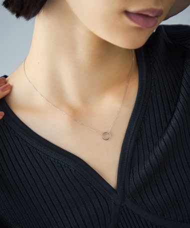 [レイヤー] PT900/850 ネックレス サークル