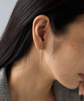 K18YG ピアス チェーン（097081） ｜ women（ウィメンズ