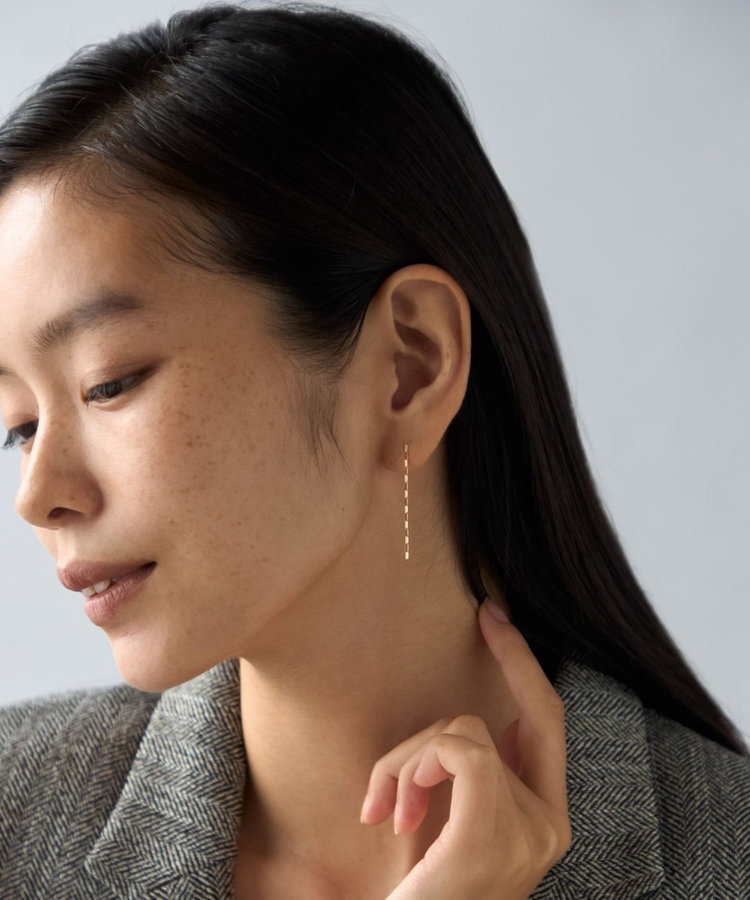 jouete チェーンピアス　ゴールド K10YG チェーン ピアス（037562） ｜ women（ウィメンズ