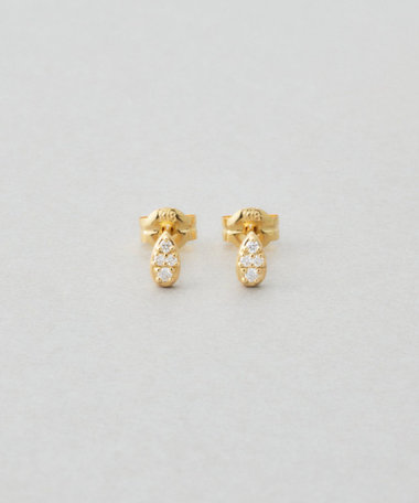 K18YG ピアス ダイヤモンド