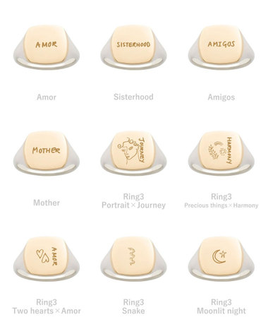 【受注生産】[シグネチャー] シグネットリング/ Square