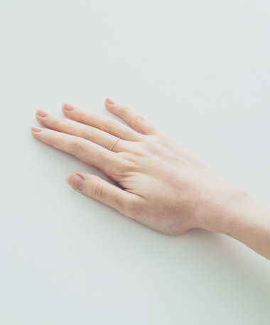 K18YG スキニー リング