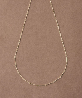 [スキニー] K18YG バー ネックレス