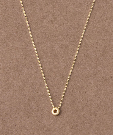 [ヌーヴ] K18YG サークル ネックレス /Origin