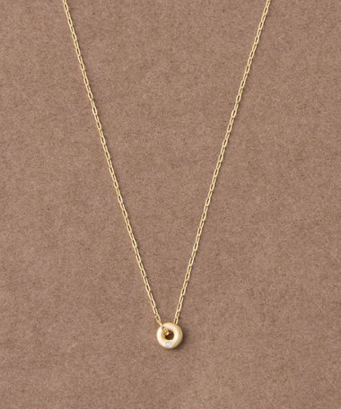 [ヌーヴ] K18YG ダイヤモンド ネックレス /Surface