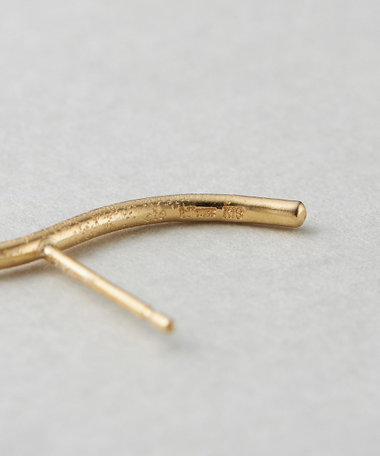 K18YG ドロー ピアス