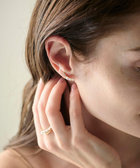 K18YG スケール パール/ダイヤモンド ピアス（207016） ｜ women