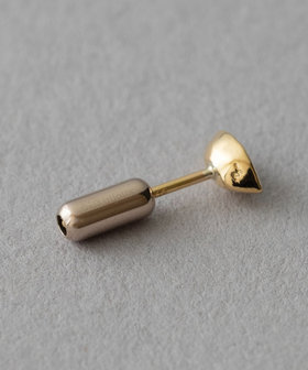 ピース] K18YG SV925 アクアマリン ピアス（207025） ｜ women