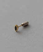 ete/K18YG ナチュラルストーンピアス アメジスト/美品