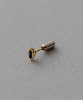 ピース] K18YG SV925 ナチュラルストーン ピアス（ピアス（片耳