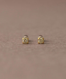 K18YG クロス ダイヤモンド ピアス（270846） ｜ women（ウィメンズ