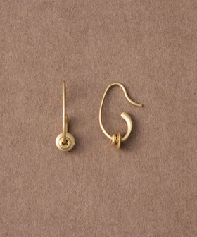 [ヌーヴ] K18YG オービットフープ ピアス /Origin