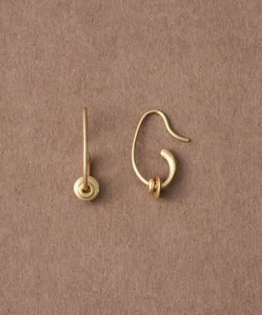 [ヌーヴ] K18YG オービットフープ ピアス /Origin