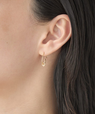 [ヌーヴ] K18YG オービットフープ ピアス /Origin