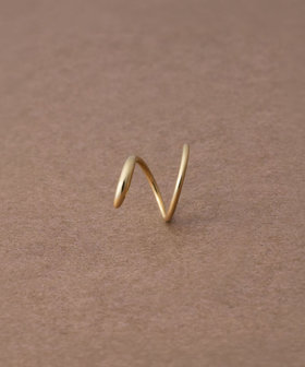 [ヌーヴ] K18YG オービットピアス /M