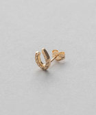 K18YG ピース ブラウンダイヤモンド ピアス（270817） ｜ women