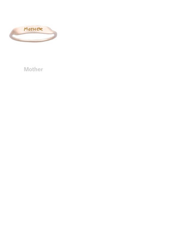 【受注生産】[シグネチャー] K18RBG シグネットリング/ Message