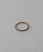 プレイリング] K18YG ブラウンダイヤモンド ピンキーリング