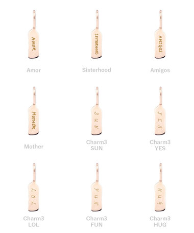 【受注生産】[シグネチャー] K18RBG シグネットチャーム/ Message