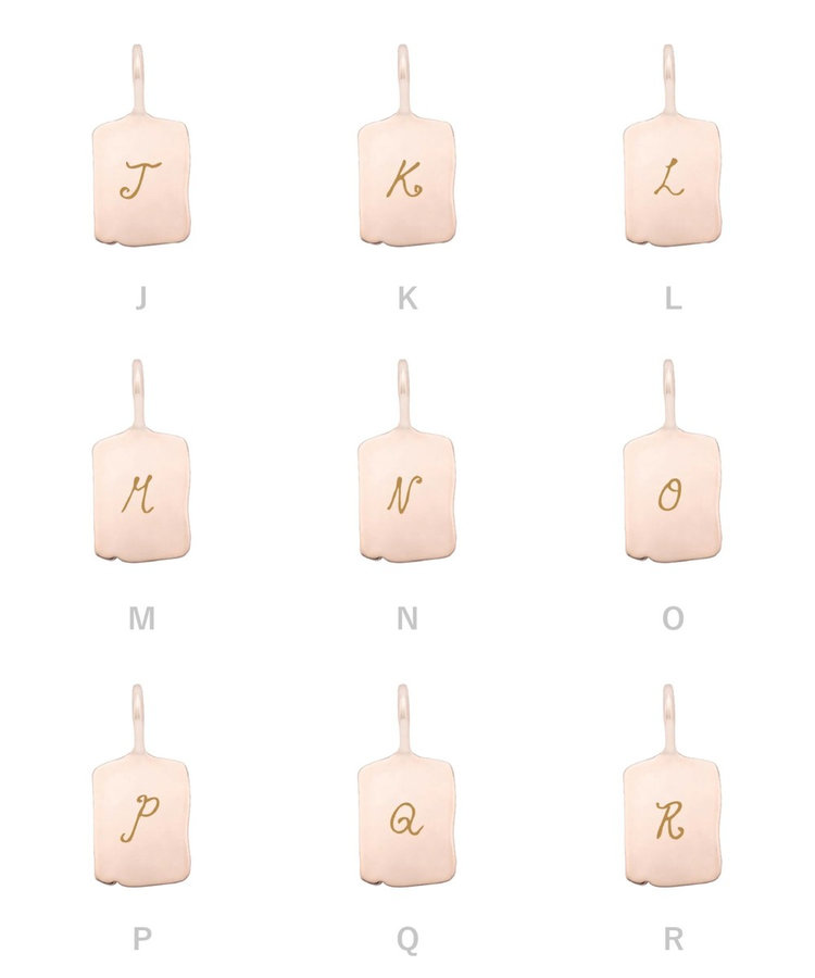 受注生産】[シグネチャー] K18RBG シグネットチャーム/ Rectangle