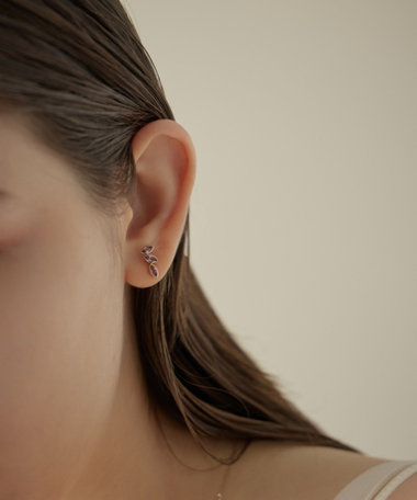 試着のみ　ete ピアス ONLINE Limited] K10YG フープピアス S（771519） ｜ women