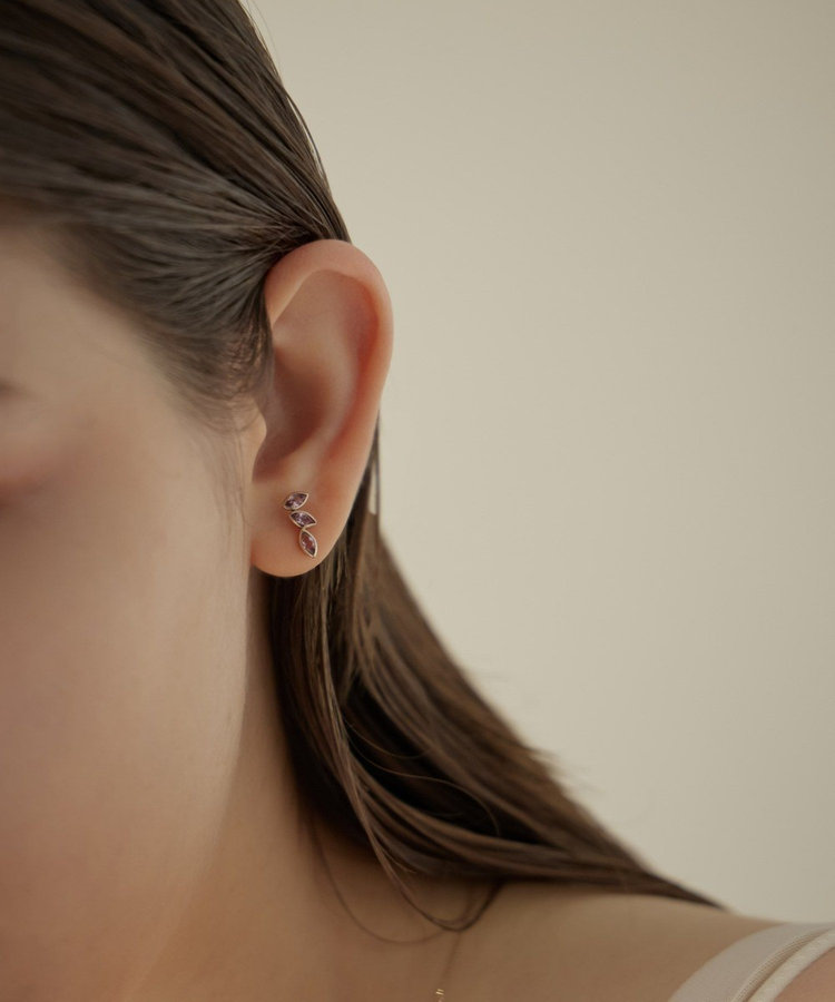 トーン] K18RBG マラヤガーネット ピアス（307055） ｜ women