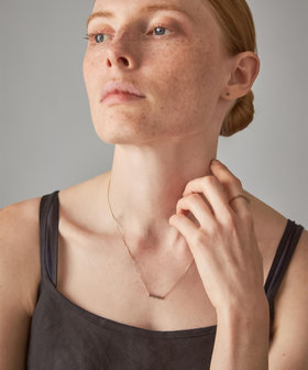 パーティクル] K18RBG ダイヤモンド リバーシブル ネックレス（361134