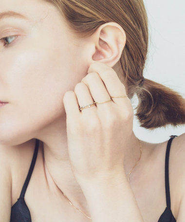 PT900 スキニー ダイヤモンド リング