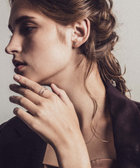 ete プラチナ　ダイヤモンド　パーティクル ダブルライン リング11号 PT900 パーティクル ダブルライン リング（430707） ｜ women
