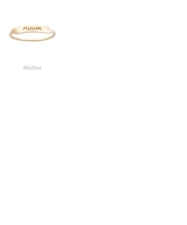 【受注生産】[シグネチャー] K10YG シグネットリング/ Message