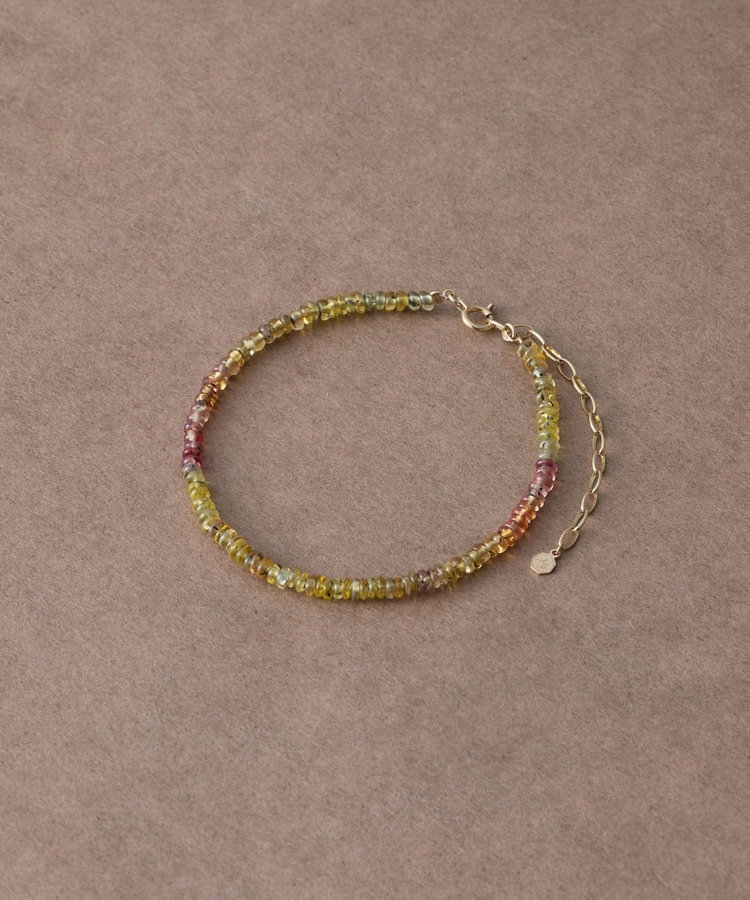 インナージャーニー] K10YG マルチサファイア ブレスレット（705004